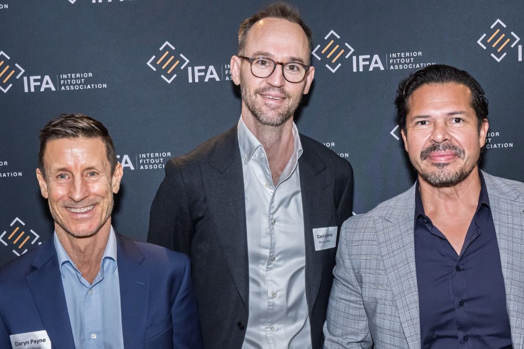ConstructSupport Australia team at an Interior Fitout Association event